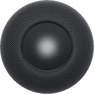 A slow pulsing white light that indicates HomePod is ready for set-up.