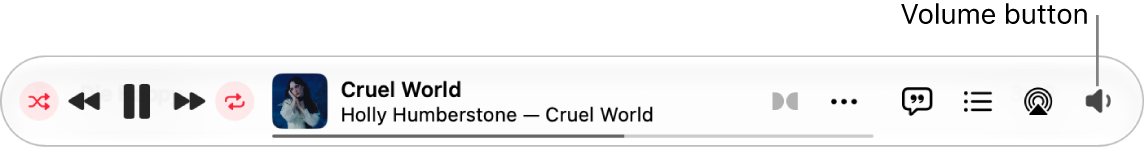 The volume button.
